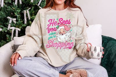 He sees you when you're shopping