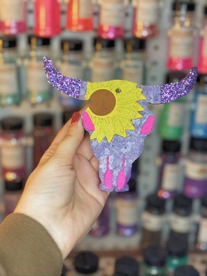 Sunflower Bull Skull