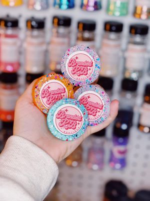 Mini round branding/logo freshies