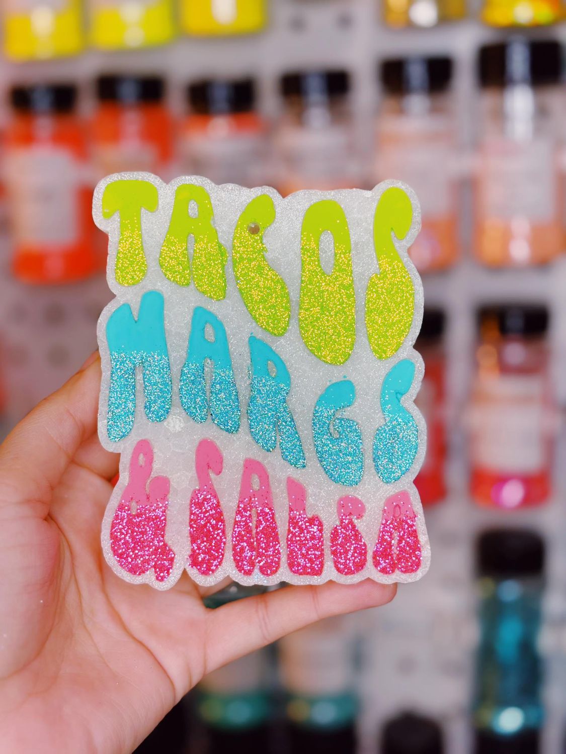 Tacos margs and salsa