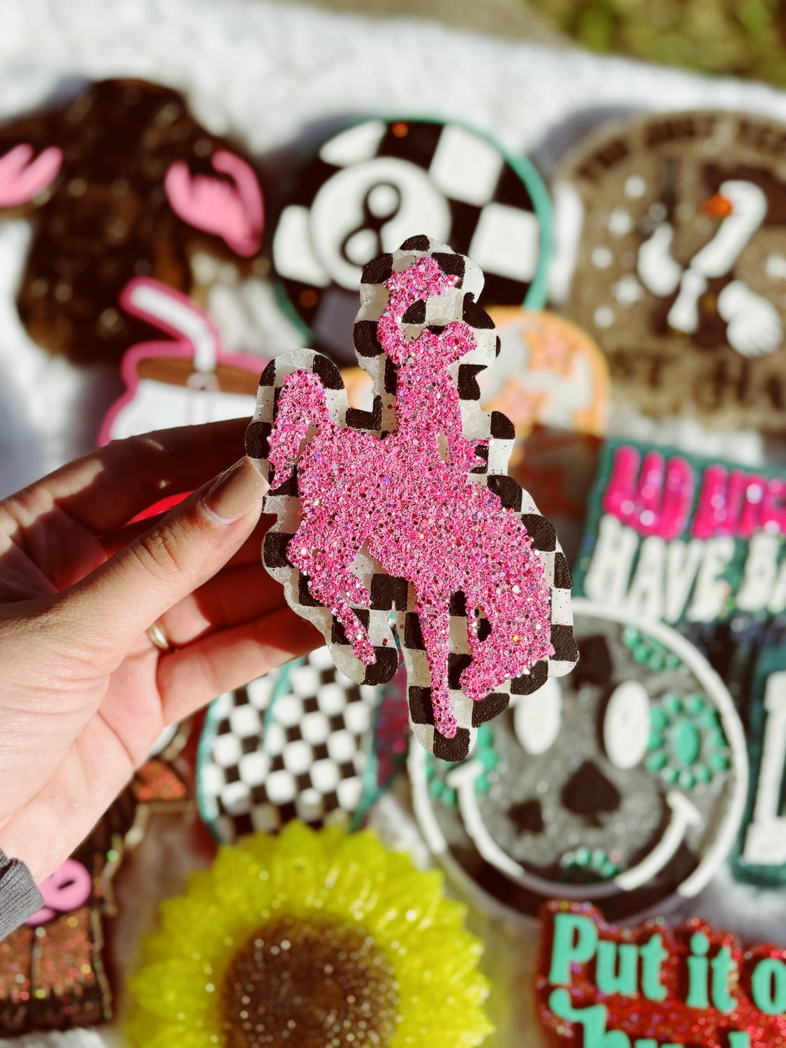 Checkered Bronc Rider