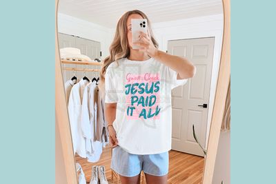 Jesus paid it all tee