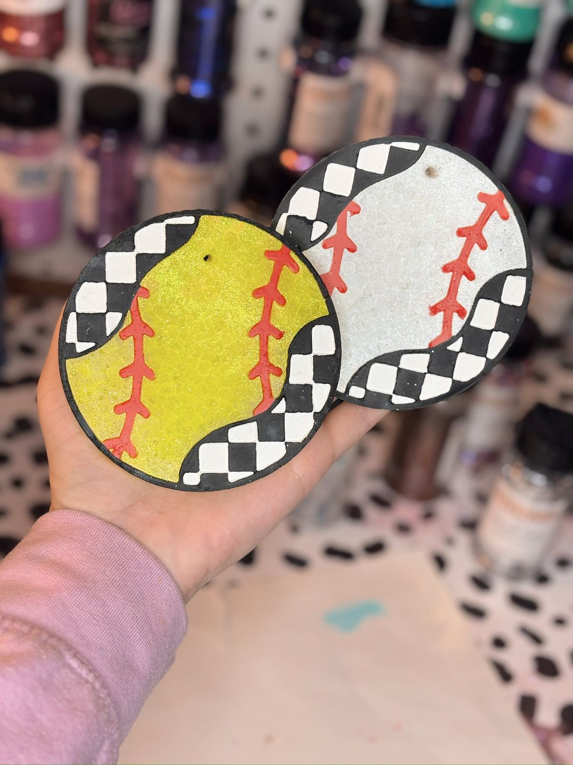 Checkered Baseball/ Softball