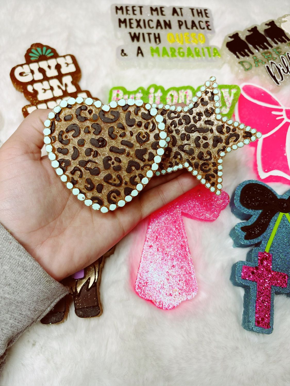 Cheetah shapes Vent Clips