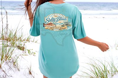 Salty Blonde Beach Logo Tee