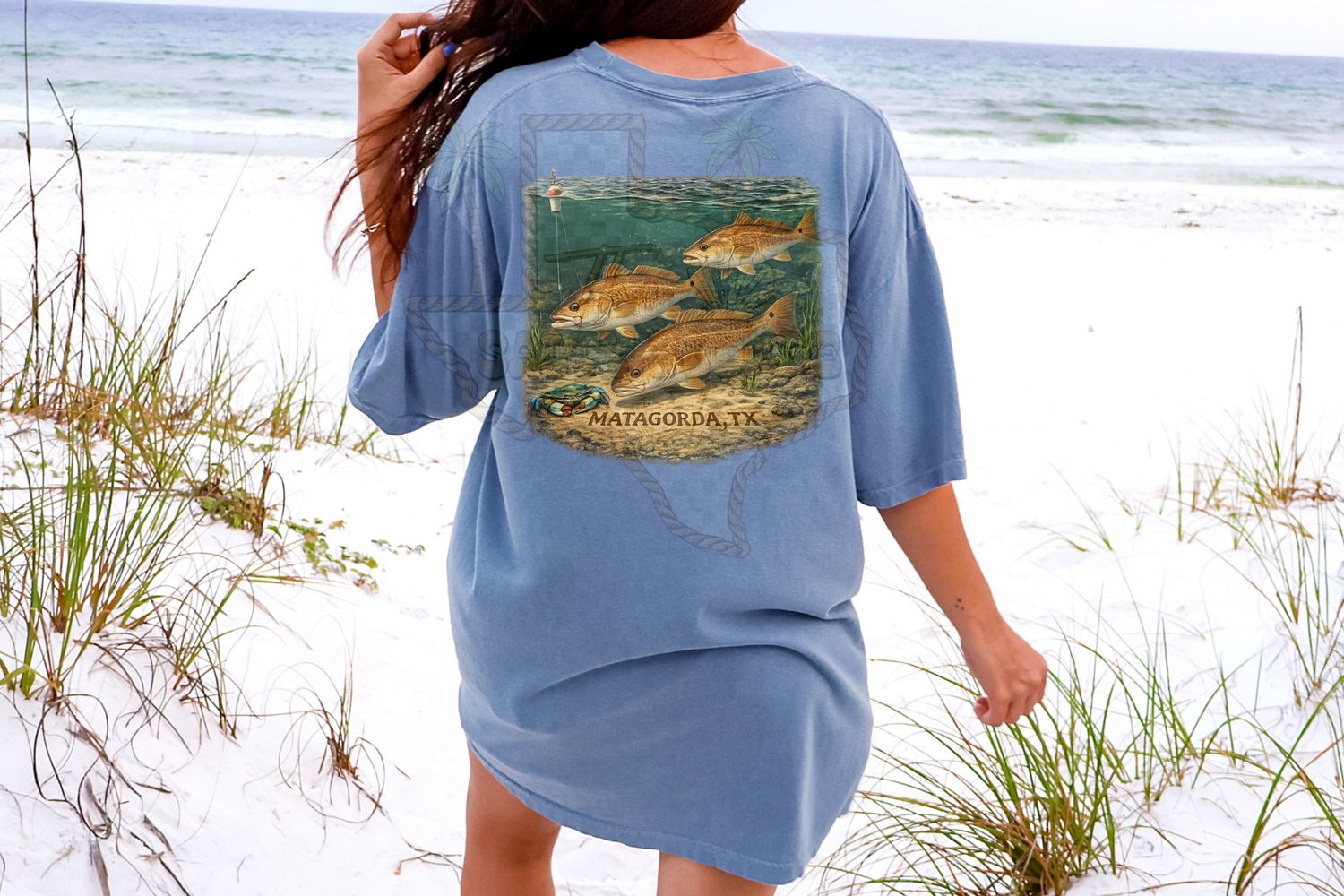 Matagorda red fish tee