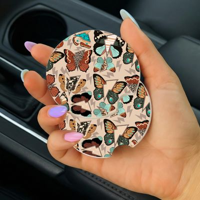 Car Coasters Western Butterfly