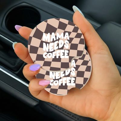 Mama Needs a Coffee Car Coasters