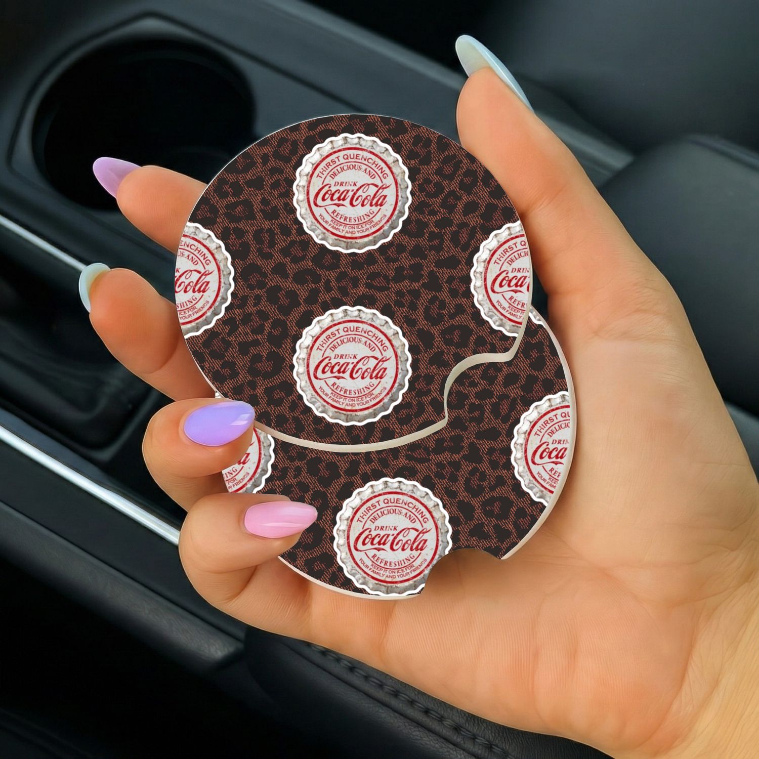 Car Coasters Coke Bottle Caps