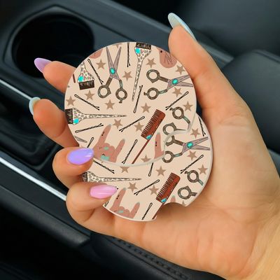 Car Coasters Western Hairstylist