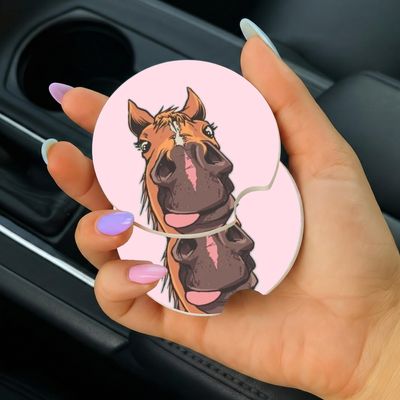 Cute Horse Car Coasters