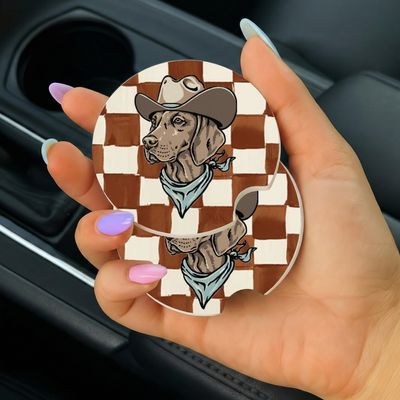 Car Coasters Checkered GSP