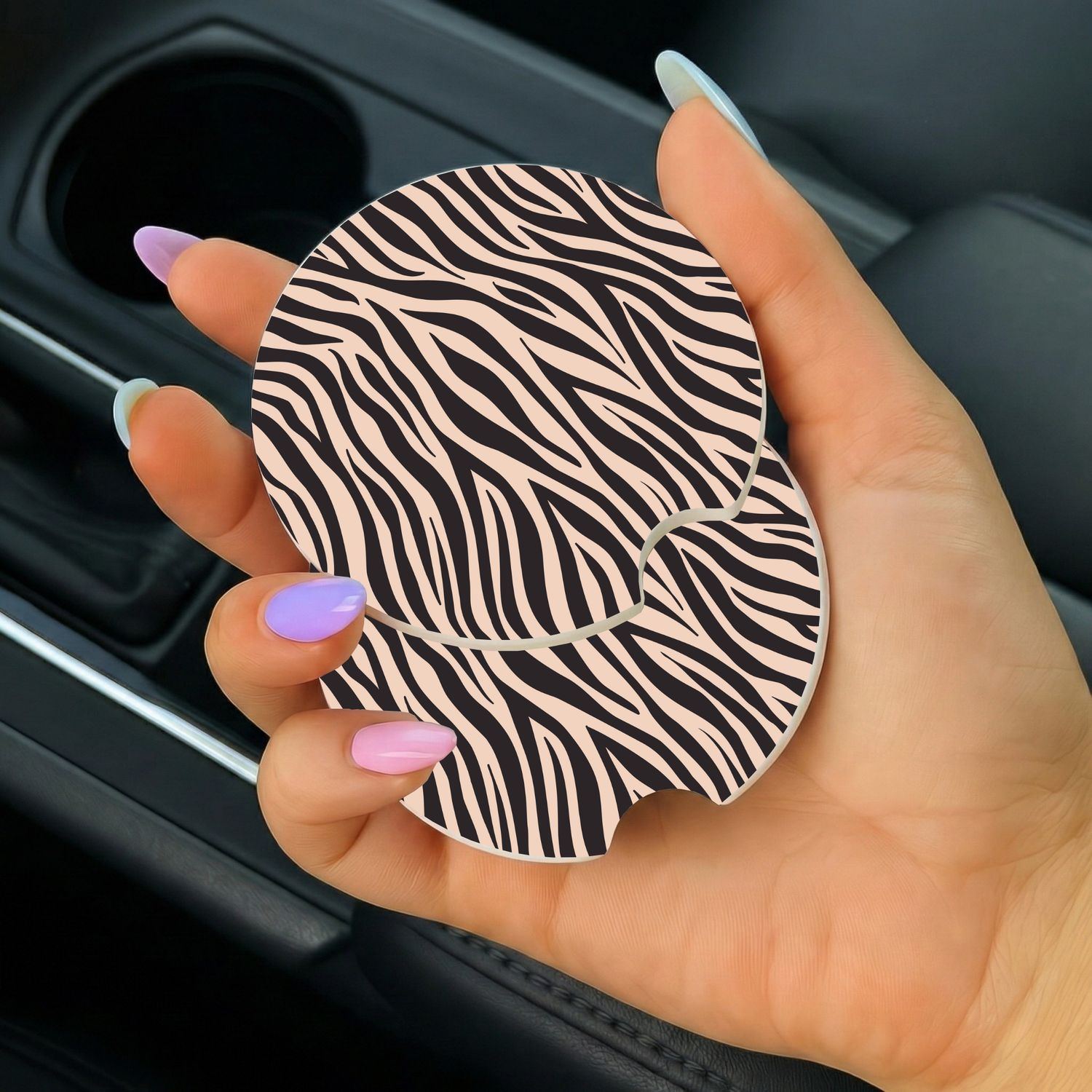 Car Coasters Zebra