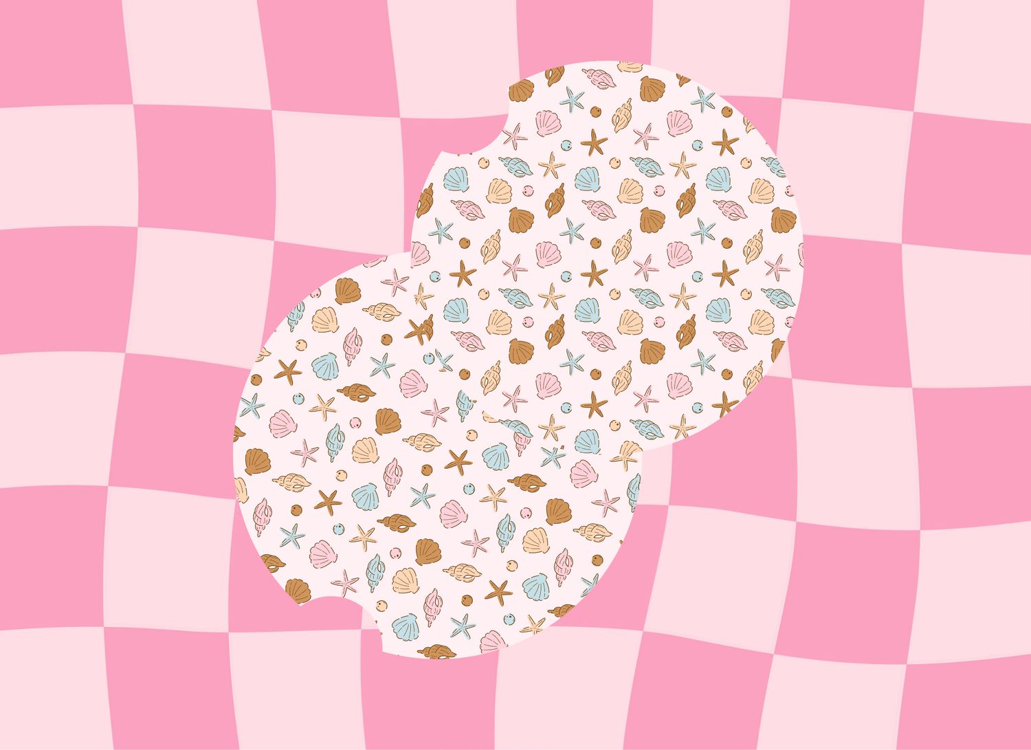 Car Coasters Seashells