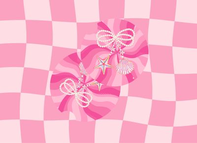 Car Coasters Pink Beachy Cherry's