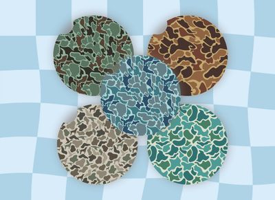 Car Coasters Camo #1