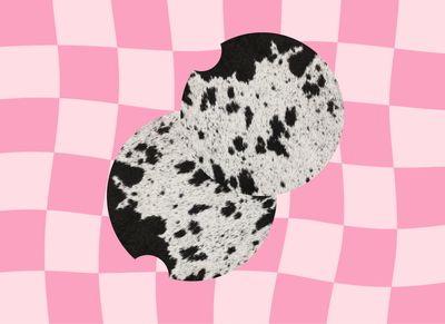 Car Coasters Cowhide