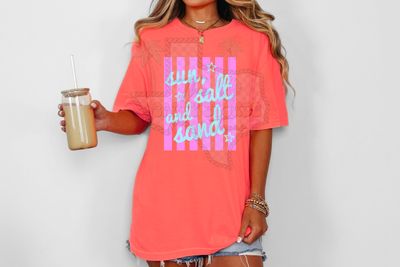 Striped sun salt and sand