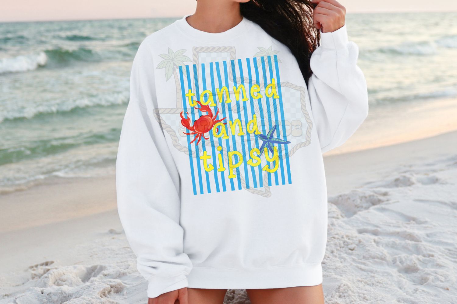 Striped tanned and tipsy crab