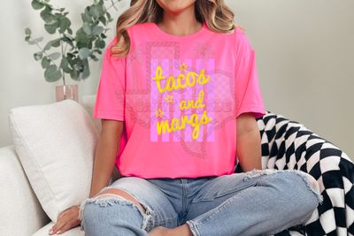 Striped tacos and margs