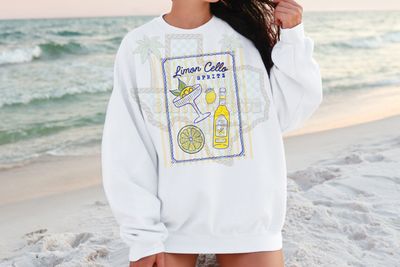 Striped limon cello spritz