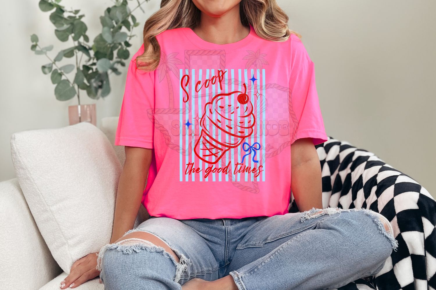 Striped scoop the good times