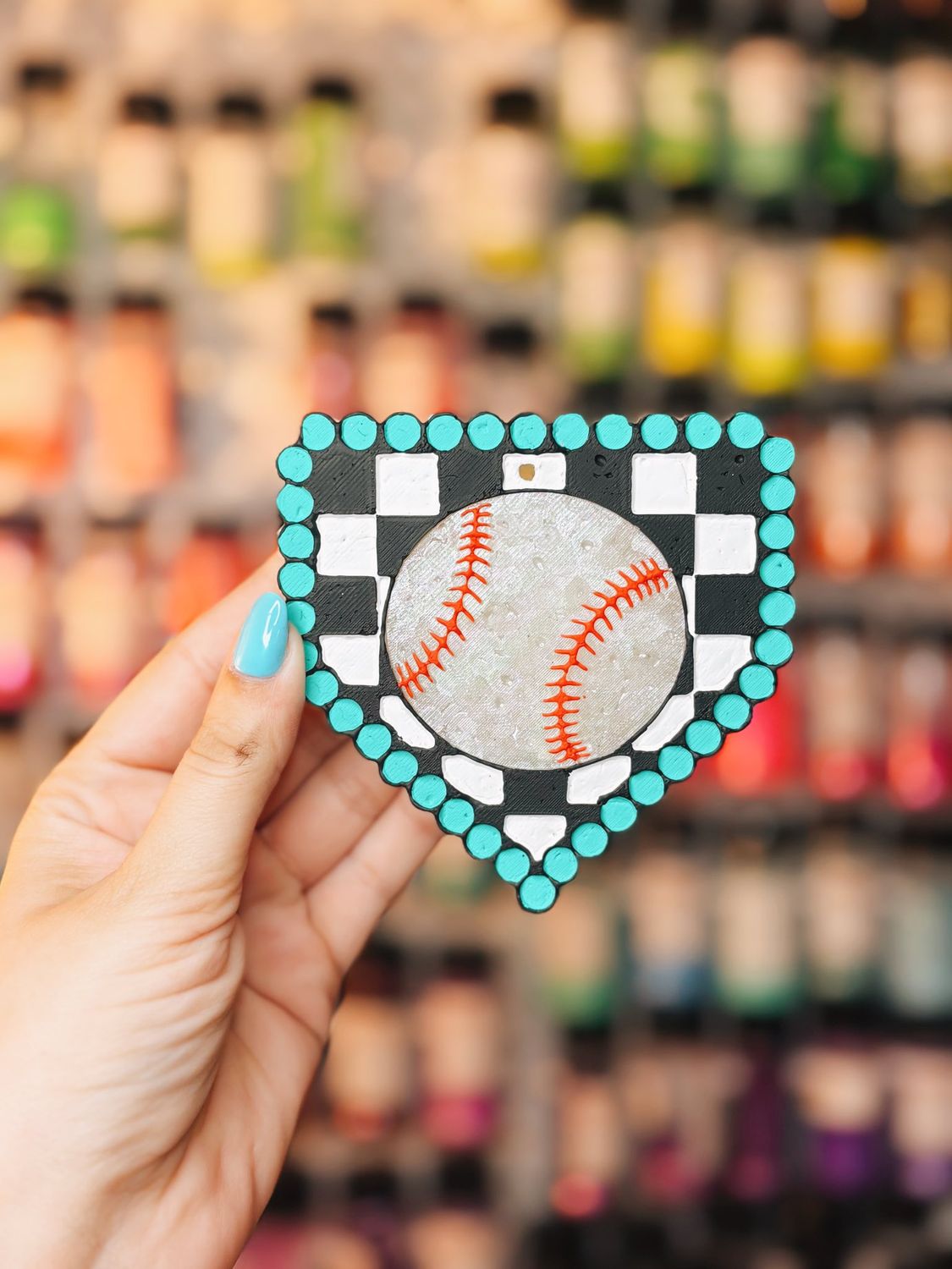 Baseball/ Softball Checkered Plate