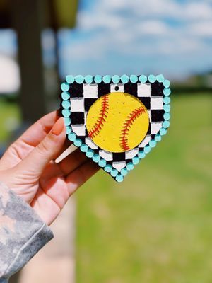 Baseball/ Softball Checkered Plate