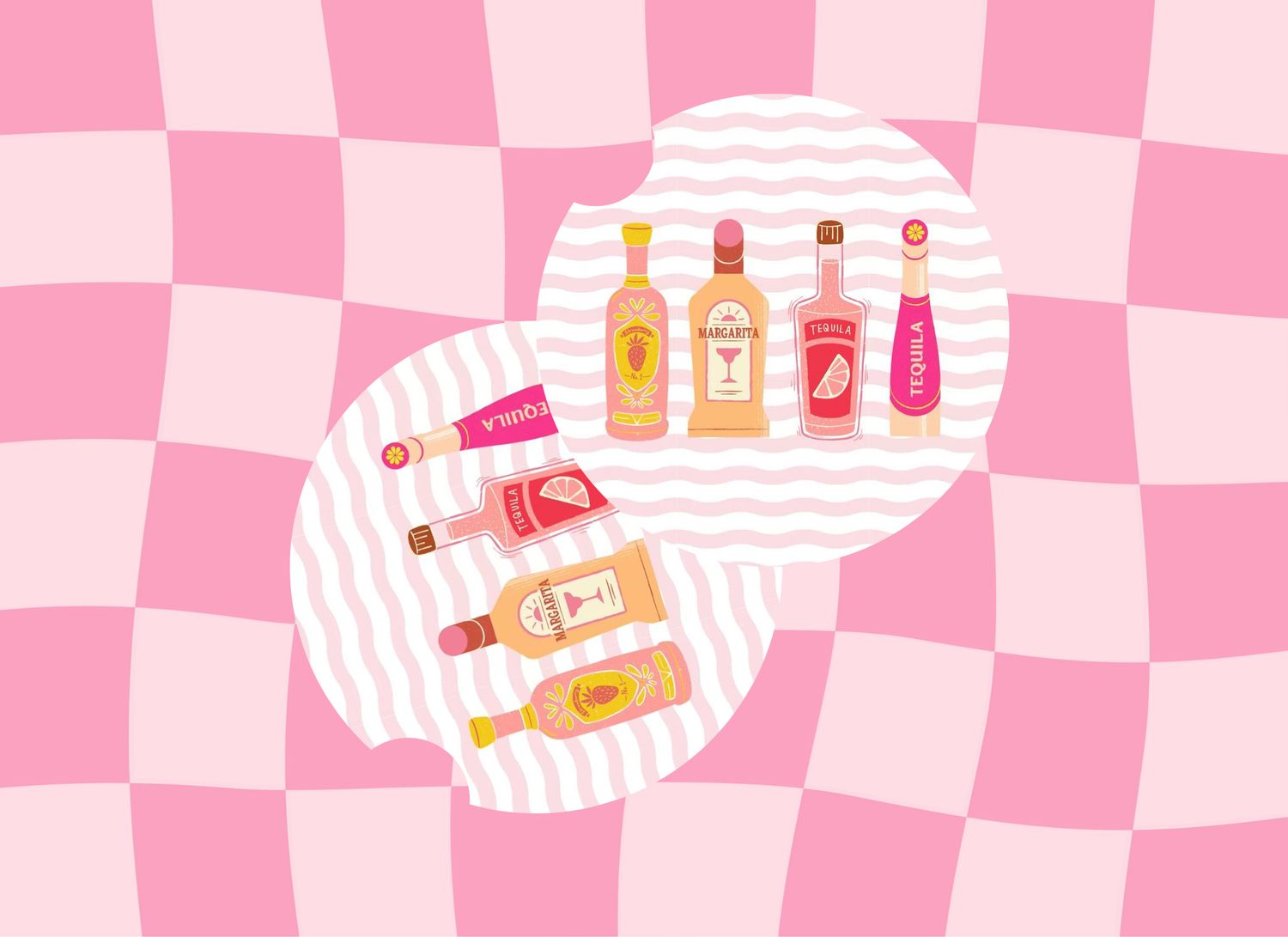 Car Coasters Preppy Bottles