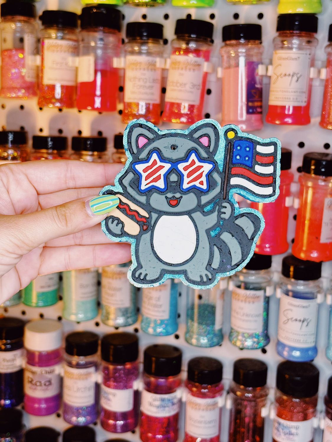 Patriotic Racoon