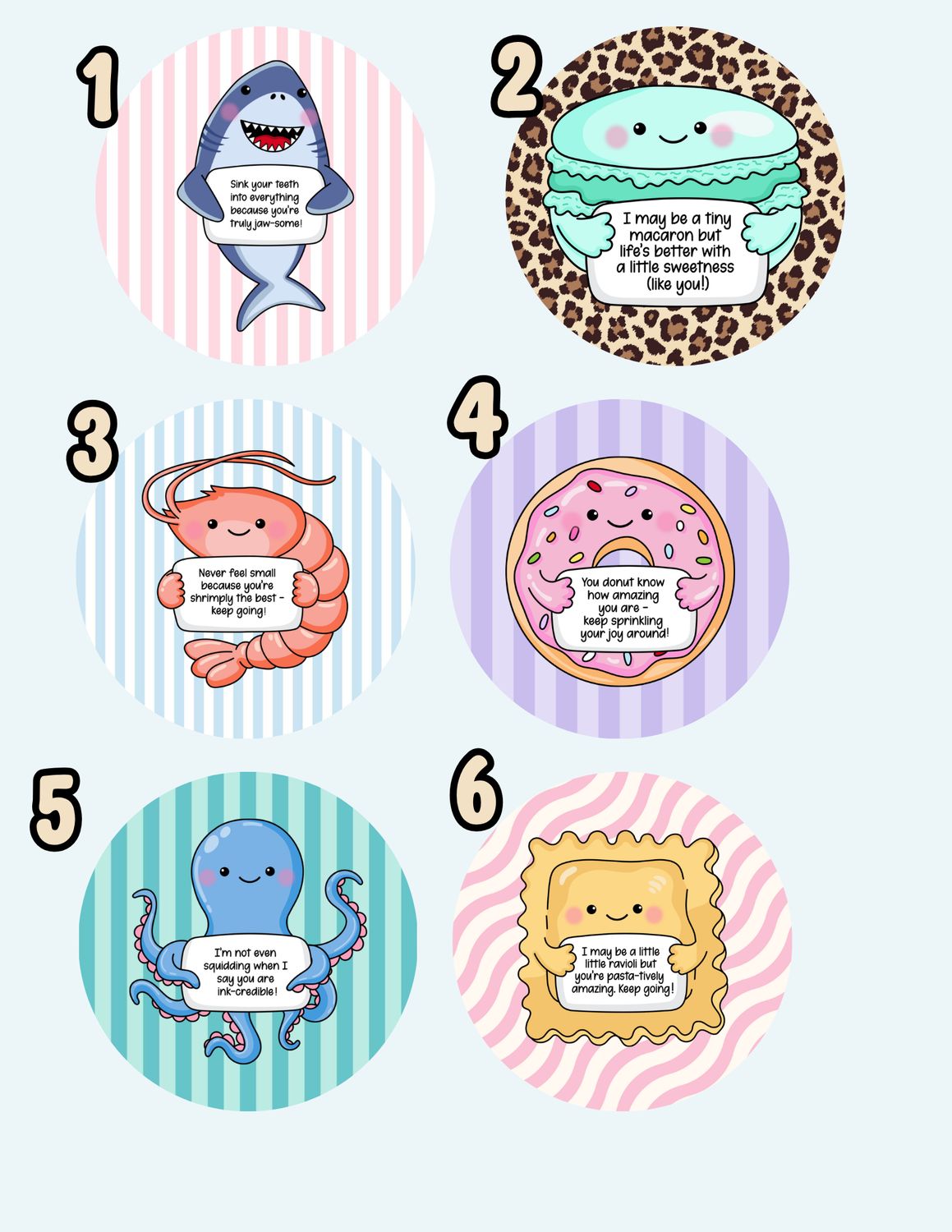 Emotional support cardstock rounds