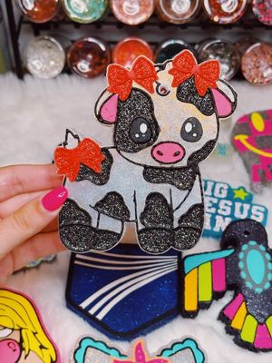 Cow with bows