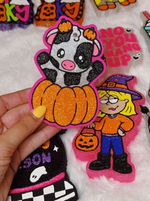 Cow in pumpkin