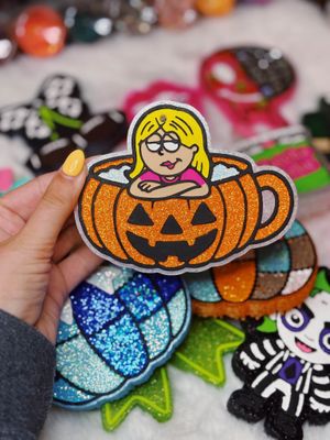 Halloween Lizzie Pumpkin Mug
