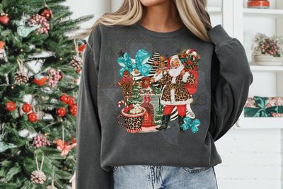 Boujee Christmas Blue Bow