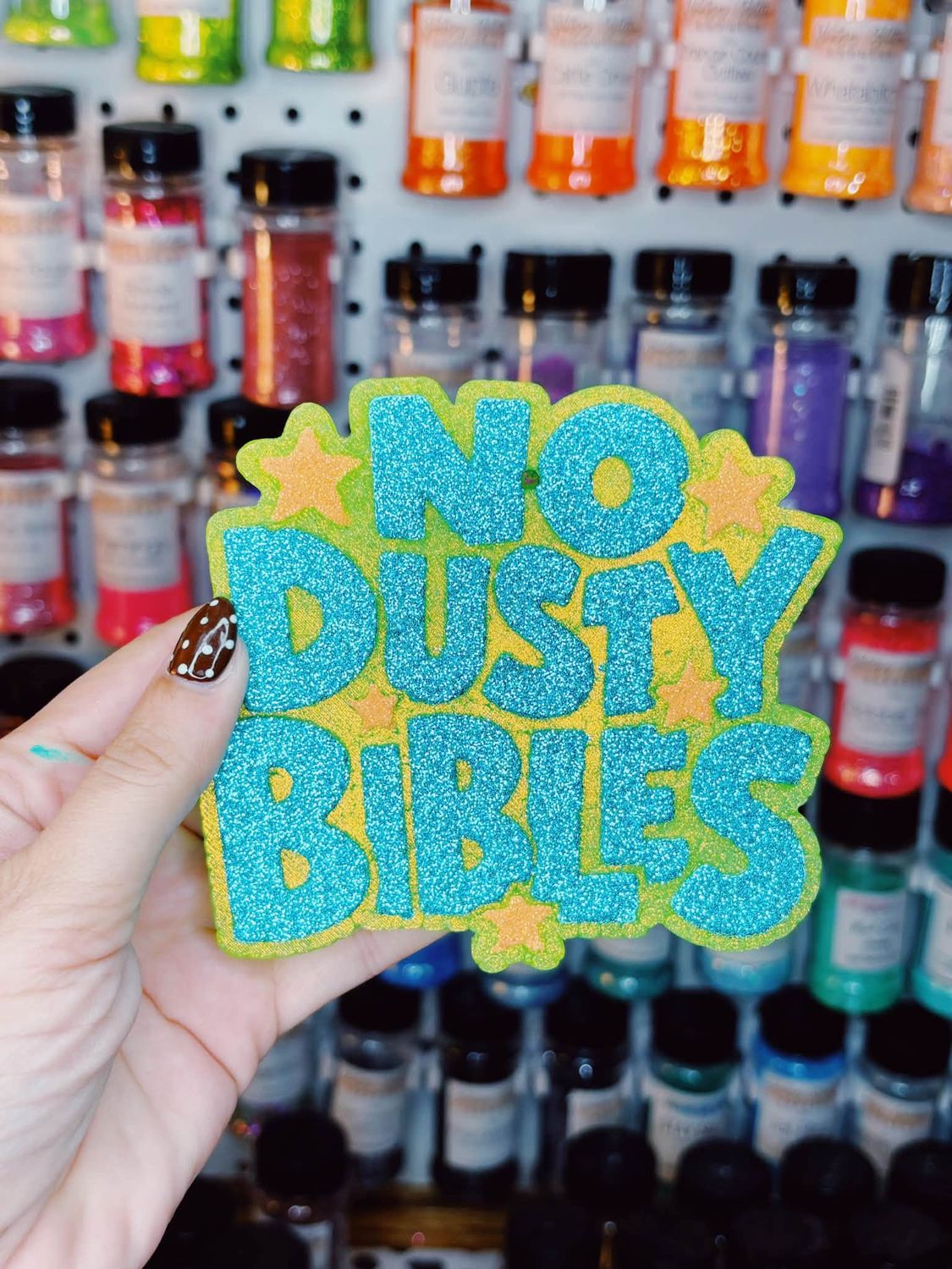 No dusty bibles
