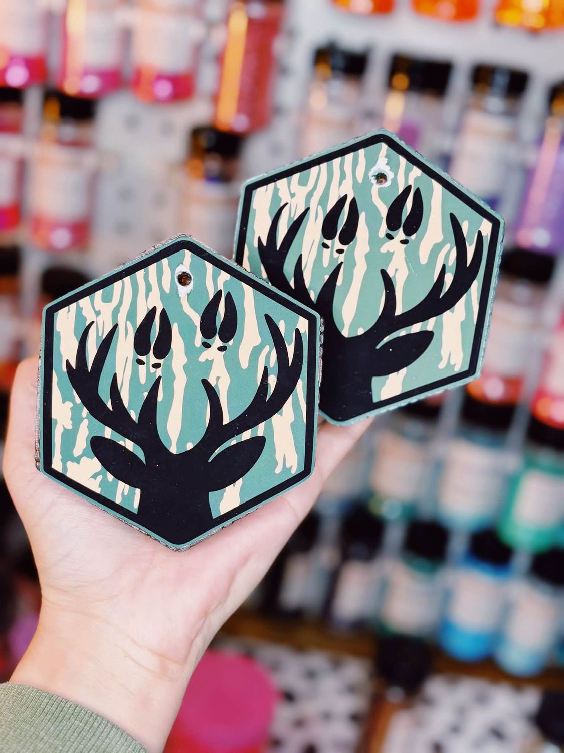 Deer Camo Shape Cardstock