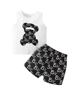 Baby Boys Printed Shorts And Shirt Set