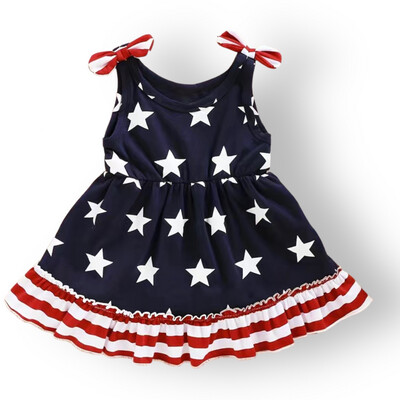 Baby And Toddler Girls Star Bowknot Dress