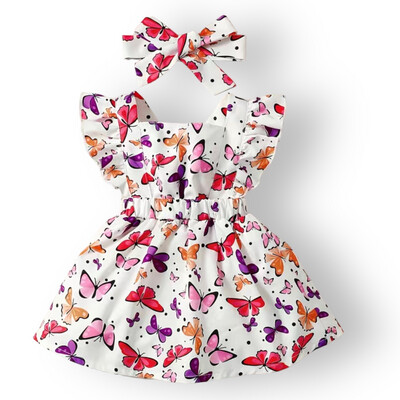 Baby Girls Butterfly Bow Dress