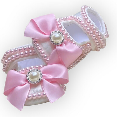 Baby Girls Pink Pearl Sandals