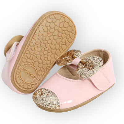 Baby Girls Glitter Bow Shoes