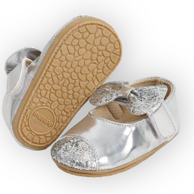Baby Girls Glitter Bow Shoes
