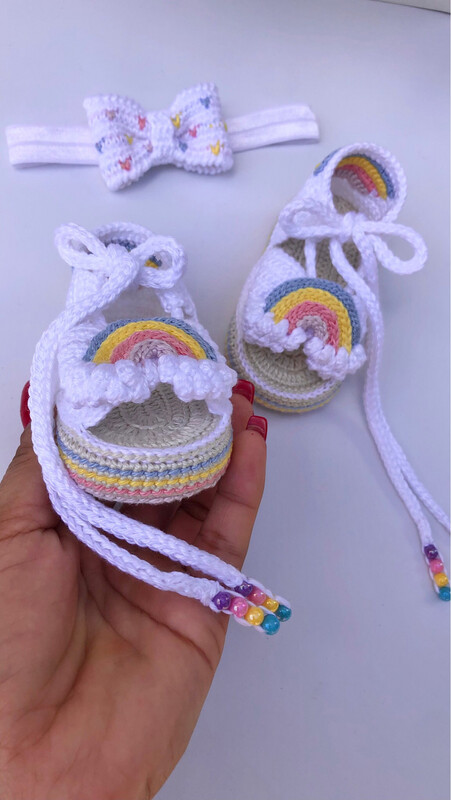 Arcoíris baby shoes
