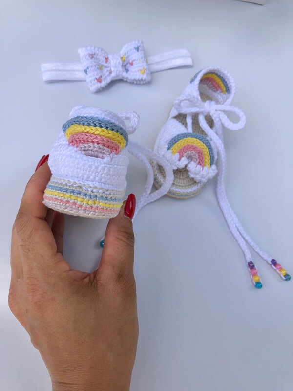 Arcoíris baby shoes