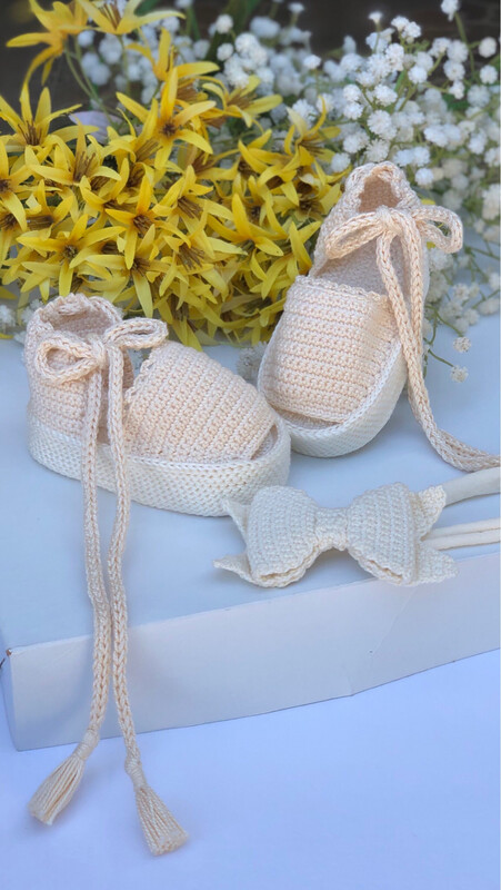 Sandalias tejidas para bebé , baby sandal , baby shoes , shoes for baby girl , crochet sandals for baby girl , crochet sandal