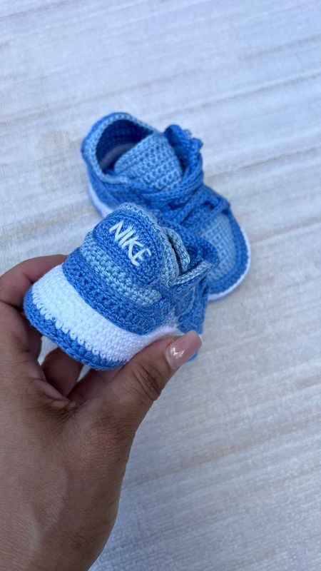 Baby blue  and blue Dunks 