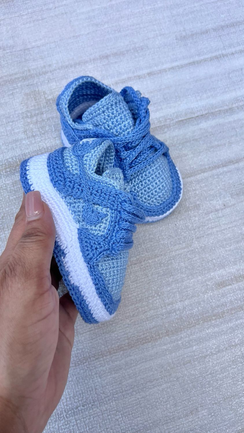 Baby blue  and blue Dunks 