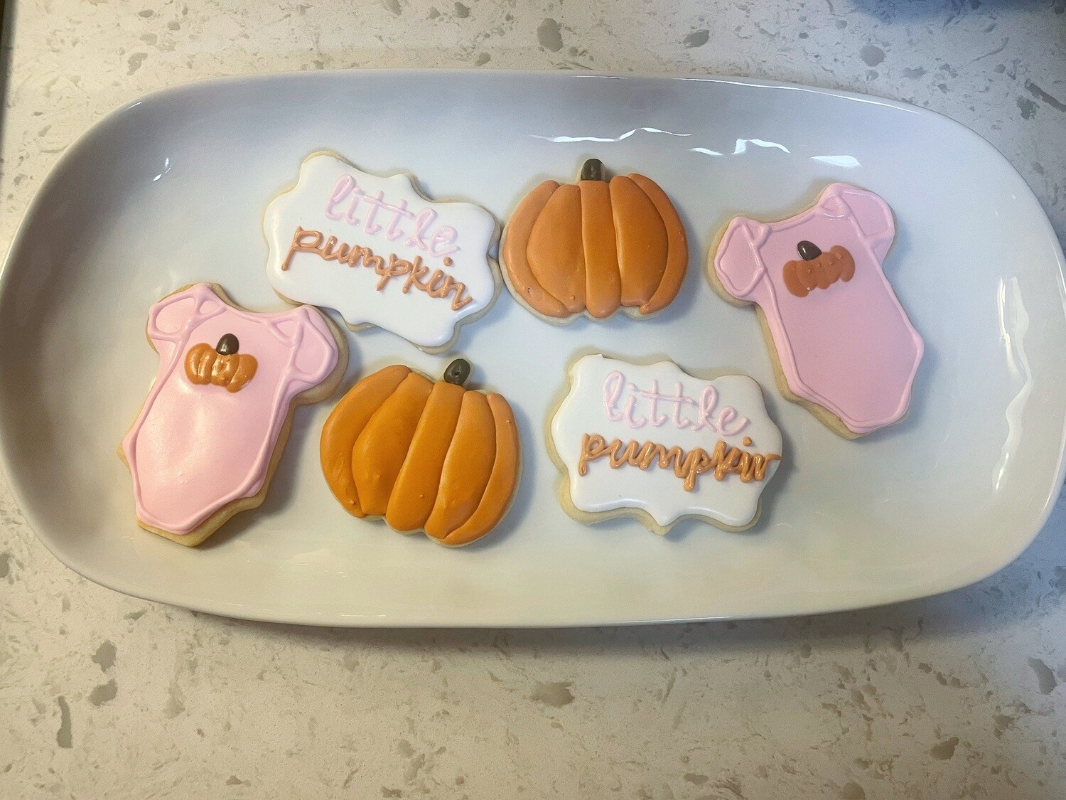 Little Pumpkin Baby Shower Cookie Set