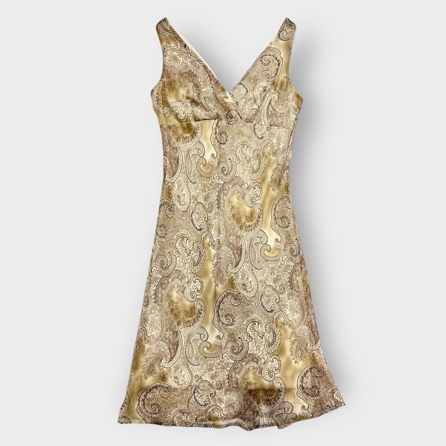 Y2K Sheer Paisley Dress